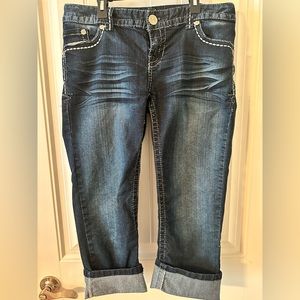 Maurices denim capri pants
